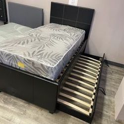 2 BEDS IN 1 TWIN SIZE TRUNDLE BED!! $345 INCLUDING DELIVERY!!!
