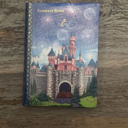 Disneyland Address Book With Cinderellas Castle And Fireworks