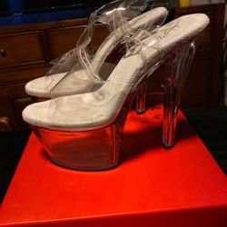 Pleasers Pumps Gray Size 9