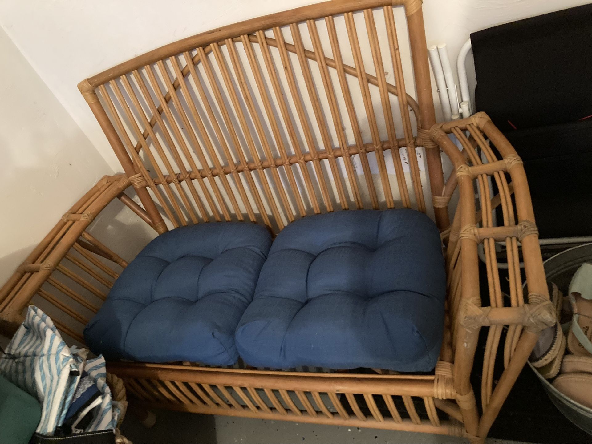 Wicker Bench
