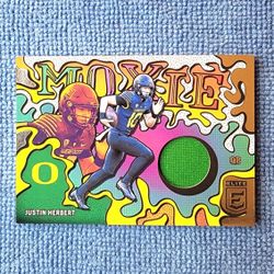 Justin Herbert 2022 Elite Draft Picks Moxie No. EM-10 Los Angeles Chargers 