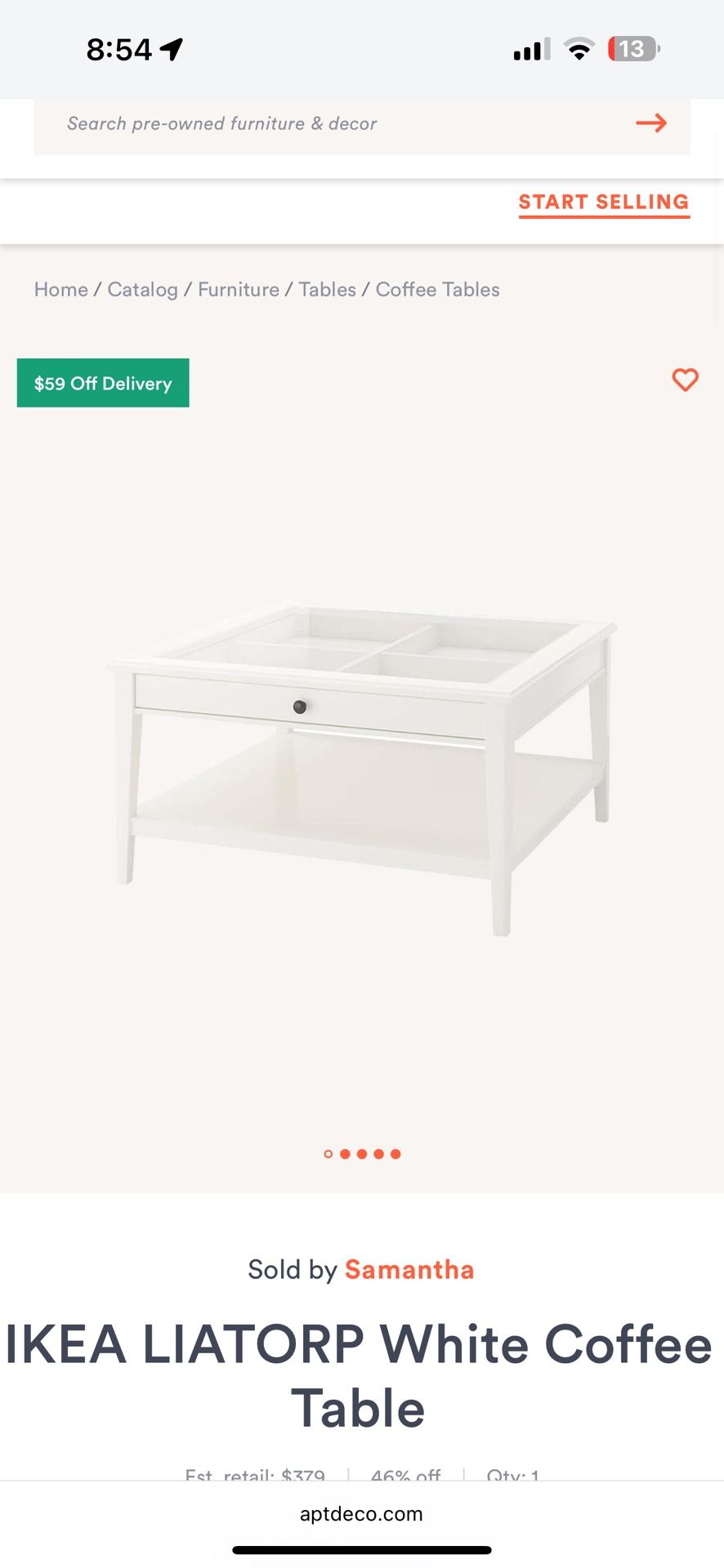 Coffee Table / Center Table