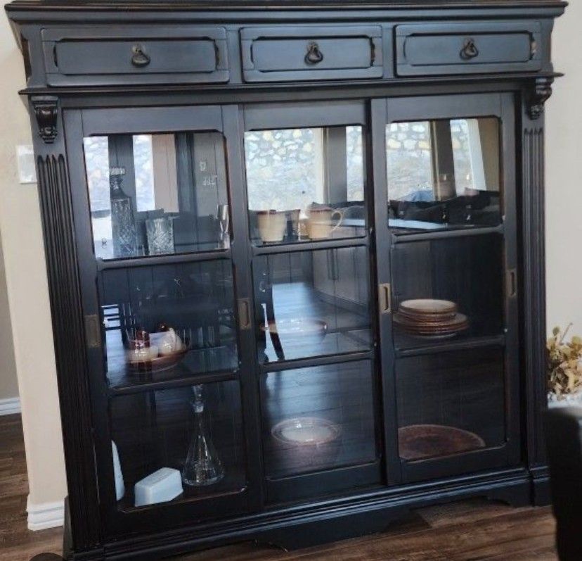 Ashley Furniture Double Bookcase/ China Cabinet 