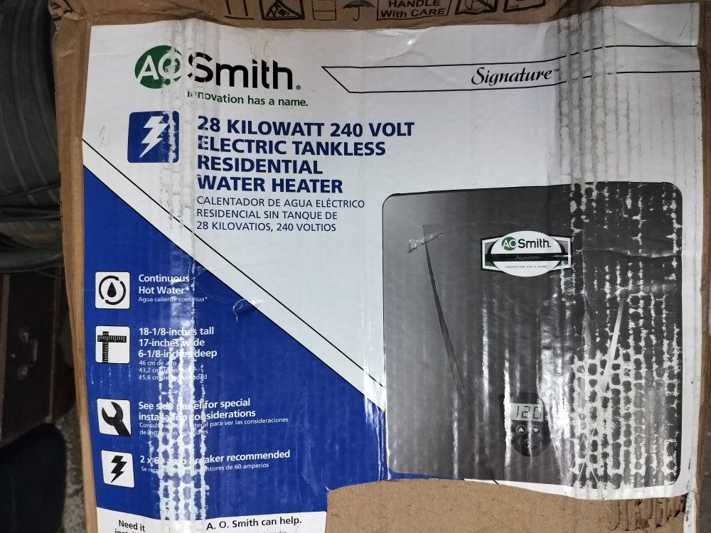 A.O. Smith 28 kWh 240 V Electric Tankless Water Heater
