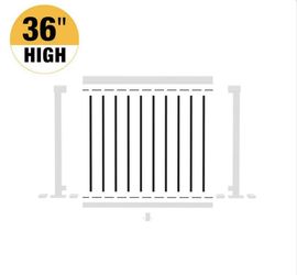 Aluminum Railing- 4’w Pickets & Spacers