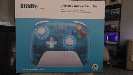 8BITDO ULTIMATE 2 WIRELESS CONTROLLER  CLEAR BLUE