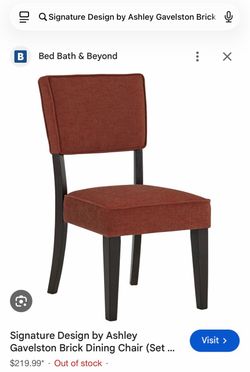 2 dark brick red color and rich espresso  dining chairs
