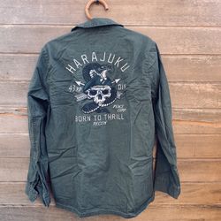 Cotton on green graphics jacket C