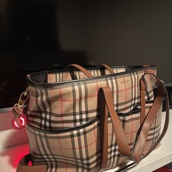 Used burberry sales diaper bag