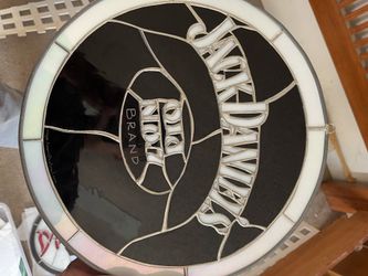 Vintage Jack Daniels Hanging Stained Glass