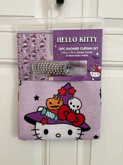 Hello Kitty Halloween Shower Curtain