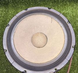 Vintage 12" Square Magnet Paper Cone Speaker Driver Woofer Tested Working
