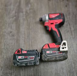 Milwaukee Impact and 2 5.0 batteries