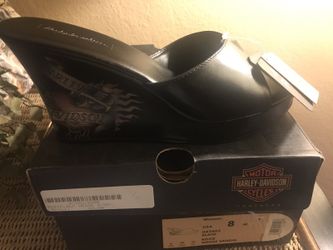 Harley-Davidson Black Wedge Sandal