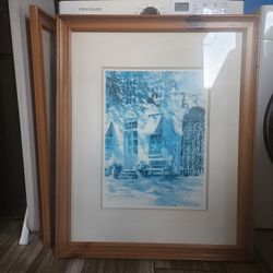 Framed James Eugene Bizzell Watercolor Print – Southern Charm & Coastal Style