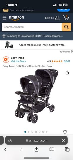 Sit N Stand Double Stroller - Baby Trend To Buy Or Rent
