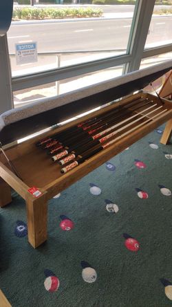 Pool table storage bench