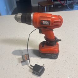 Black & Decker Wireless Drill with Charger 