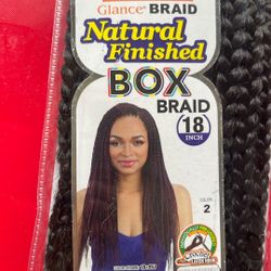 Model model natural finish box braids 18 inches