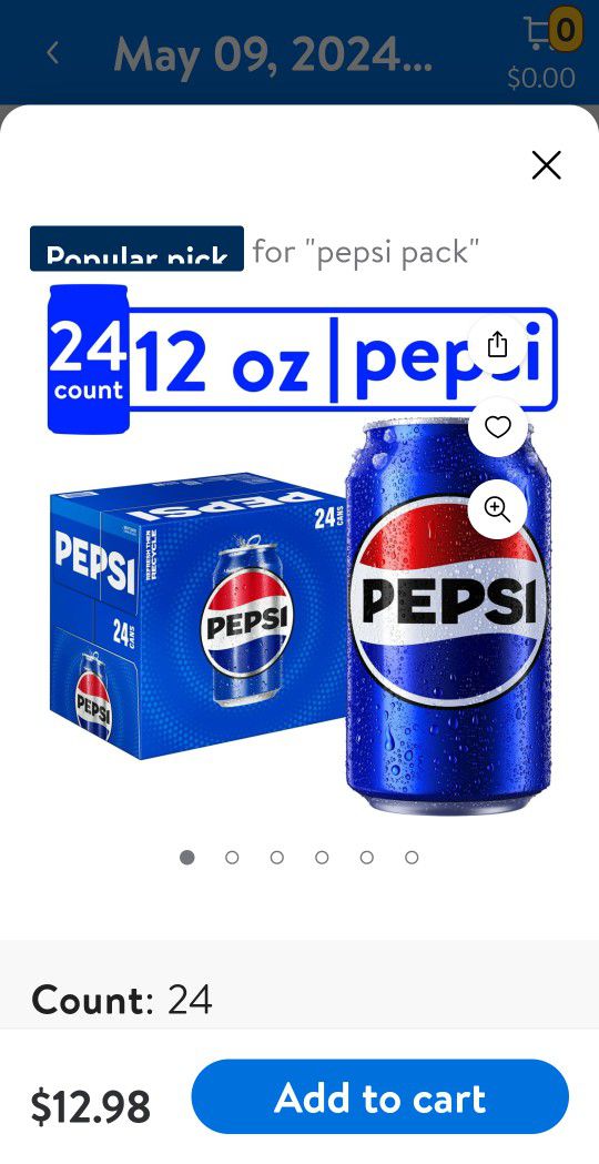 24 Pack Of Pepsi
