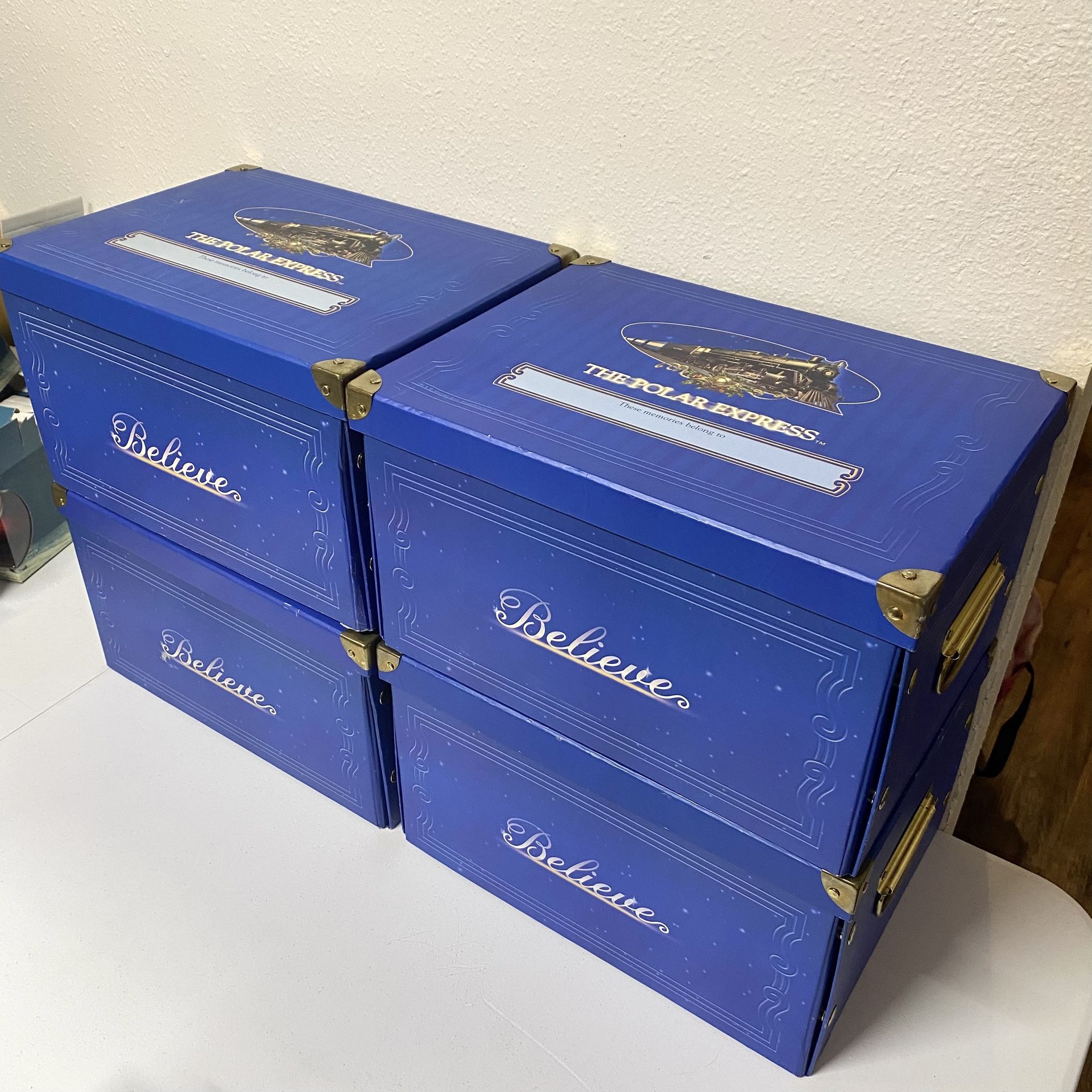 Hallmark Polar Express Christmas Memory Storage Boxes