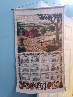 1971 Hanging Calendar