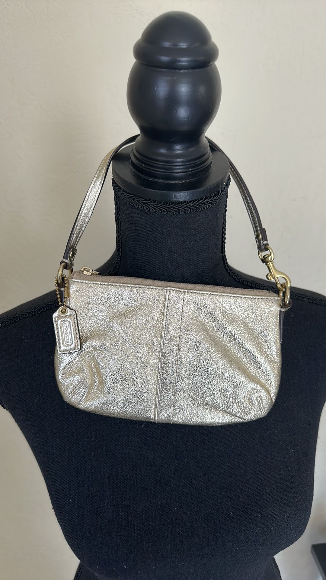 Coach Sheer Gold Wristlet