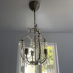 ✨ 3-Light Crystal Chandelier – $60 ✨