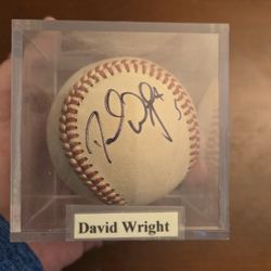David Wright Autographed Baseball – New York Mets