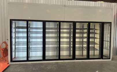 NSF Walk-In Cooler Merchandiser 1 Door with frame