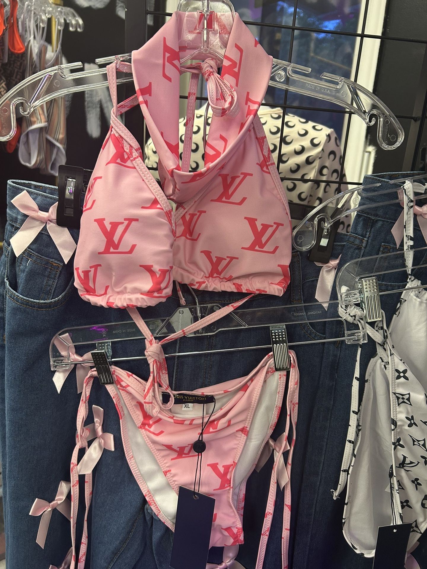 Lv Swimsuit 2 Piece W/ Headband