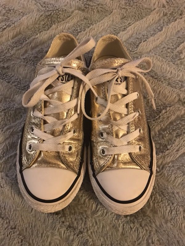 Gold Converse Youth Size 1