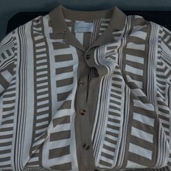 Pacsun Brown Button up