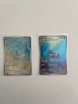 squirtle and wartortle pokemon 151 cards