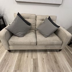 Sofa & Loveseat Set, Beige Color