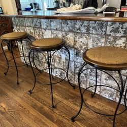 3 -29 Inch Counter Swivel Stools $60 For Set