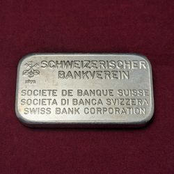 Silver .999 bar 100 grams SWISS BANK