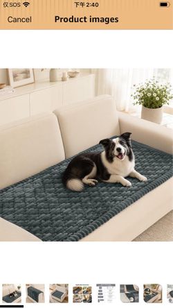 Couch Cover for Dogs Washable, Non-Slip Fuzzy Pet Couch Covers for Sofa, Thick Soft Couch Cushion Covers Pet Friendly, Dog Mat for Couches and Sofas (