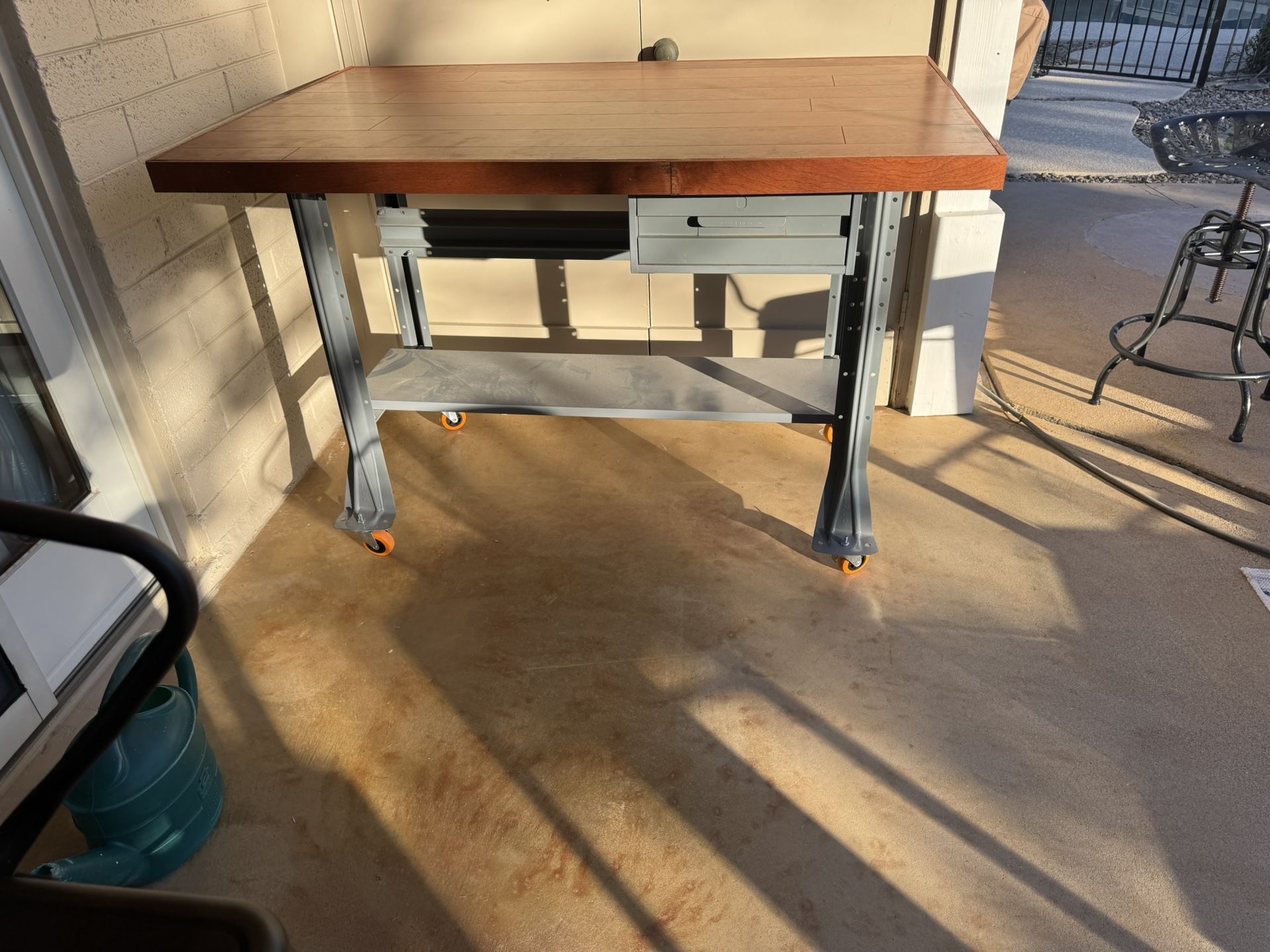 Refurbished workbench/kitchen island/table