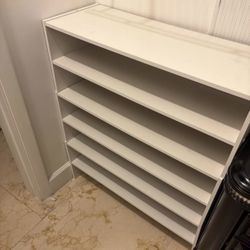 White 3-Shelf Stacked Storage Unit