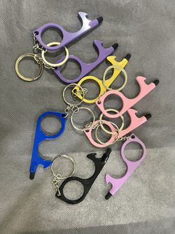 No Touch Door Opener Keychain 