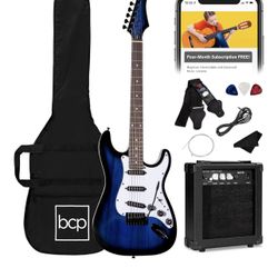 Electric Guitar With Amplifier 