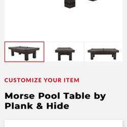 Pool Table & Rack 