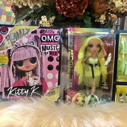 Brandnew Fashion Dolls!!! ( Rainbow High Doll And Omg Remix Doll) 