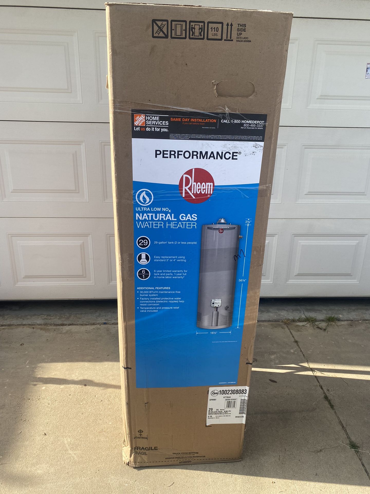 30  gallon water heater