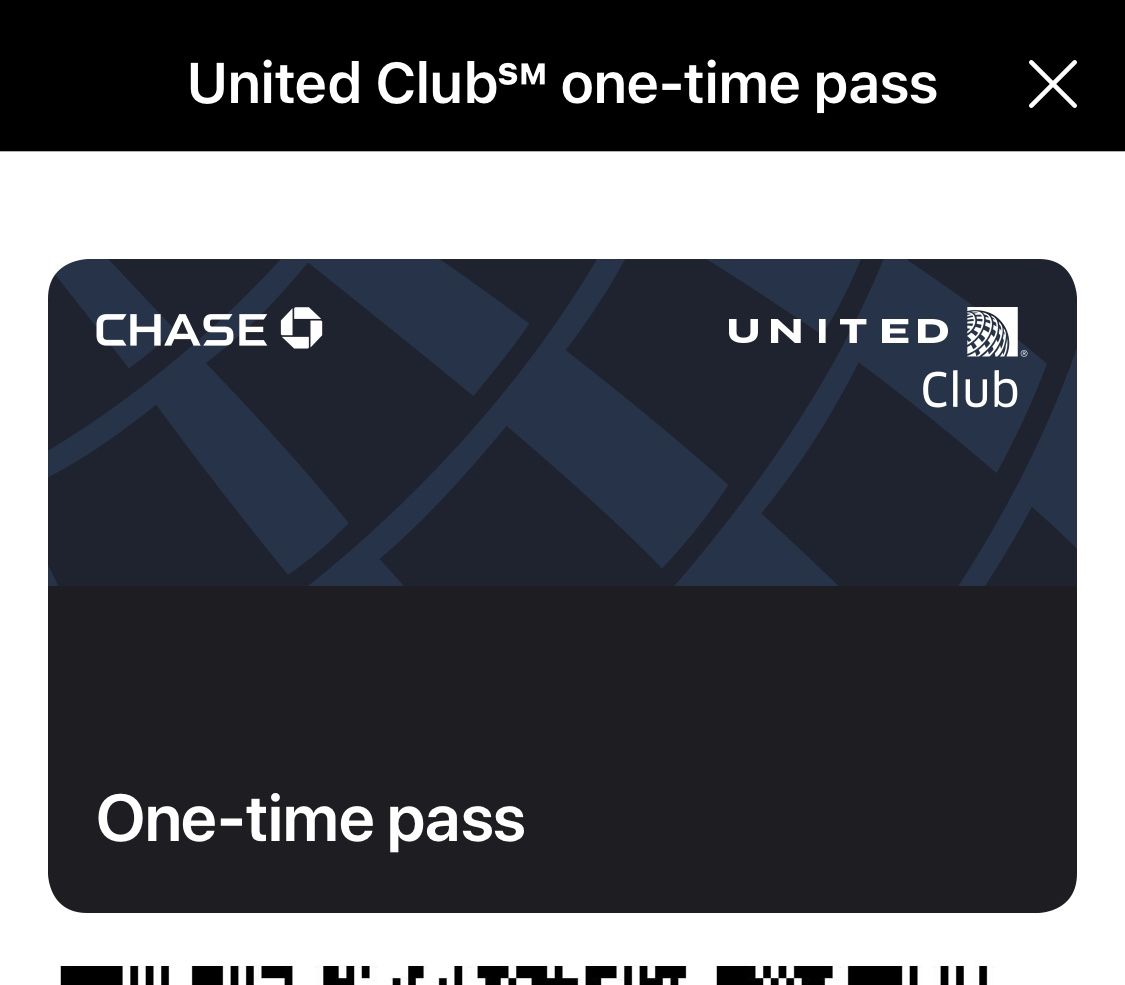 United Club Pass Ticket