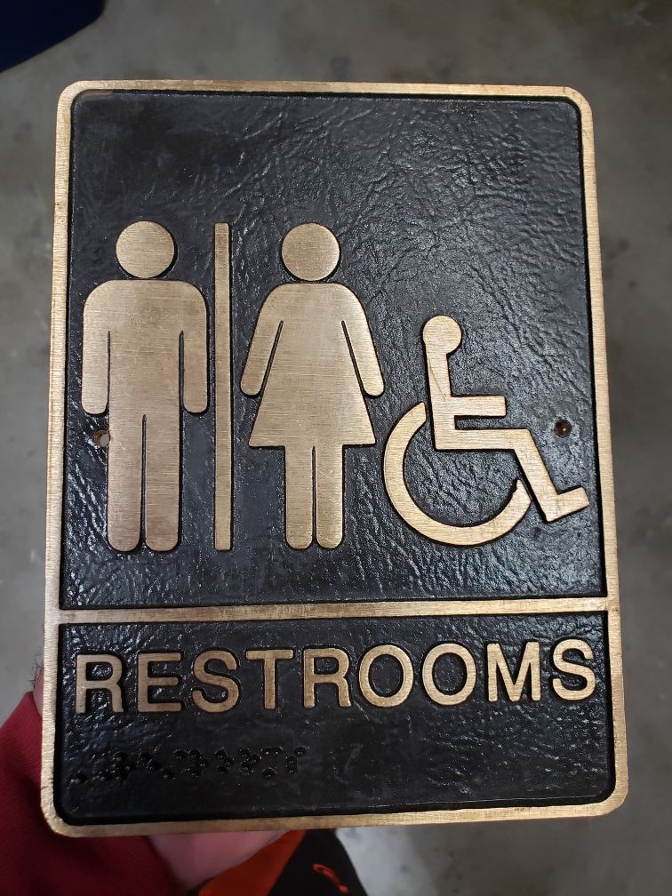 Restroom Metal Sign