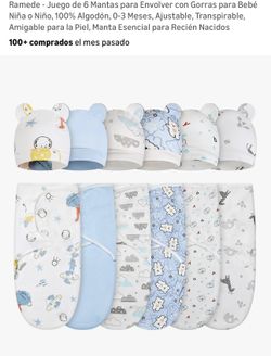 Mantas Con Gorro Para Envolver Recién Nacidos