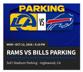 Rams vs Buffalo Bills - Tailgate Parking - Pink Lot