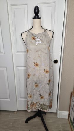 Shabby Chic Sunflowers Fall Pumpkins Kitchen Apron NWT